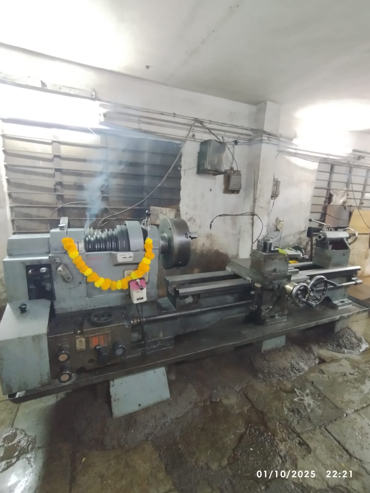Lathe and turning operations in the machine shop
